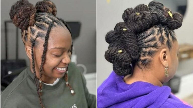 Loc Updo Hairstyles