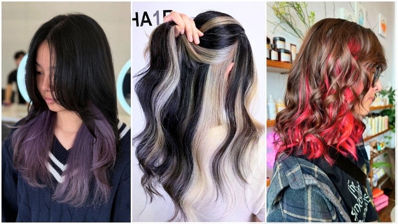 peekaboo hair color