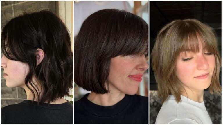 bob haircut with bangs