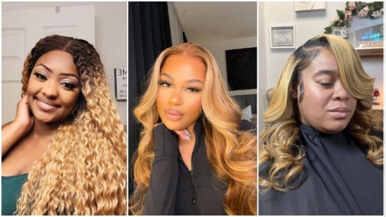 Honey Blonde Hair Ideas on Black Women