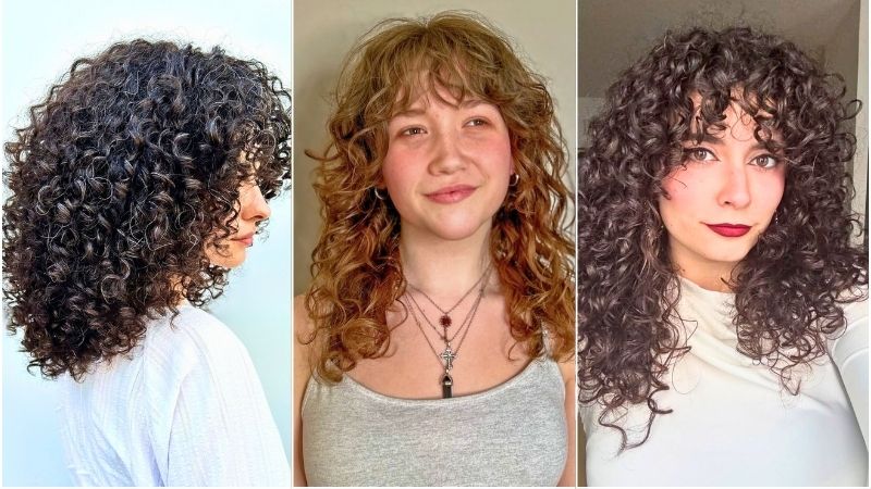 curly haircuts with layers