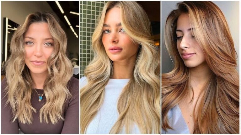 honey blonde hair (