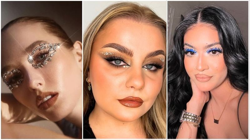 rhinestone makeup