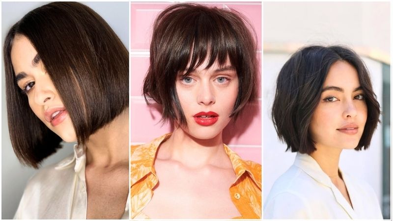 Chin-Length Blunt Cut Bobs