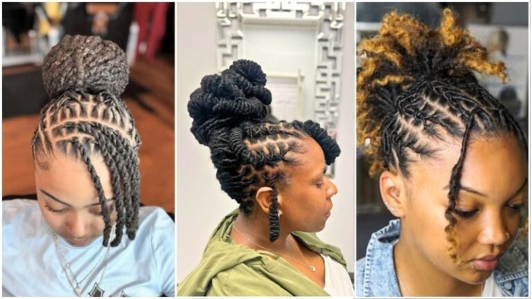 Loc Updo Hairstyles